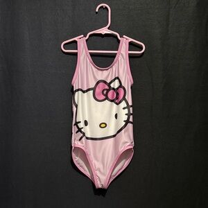Hello Kitty Light Pink Graphic Tank Swimsuit
